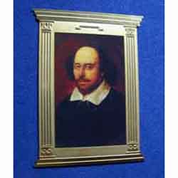 William Shakespear in a brass frame